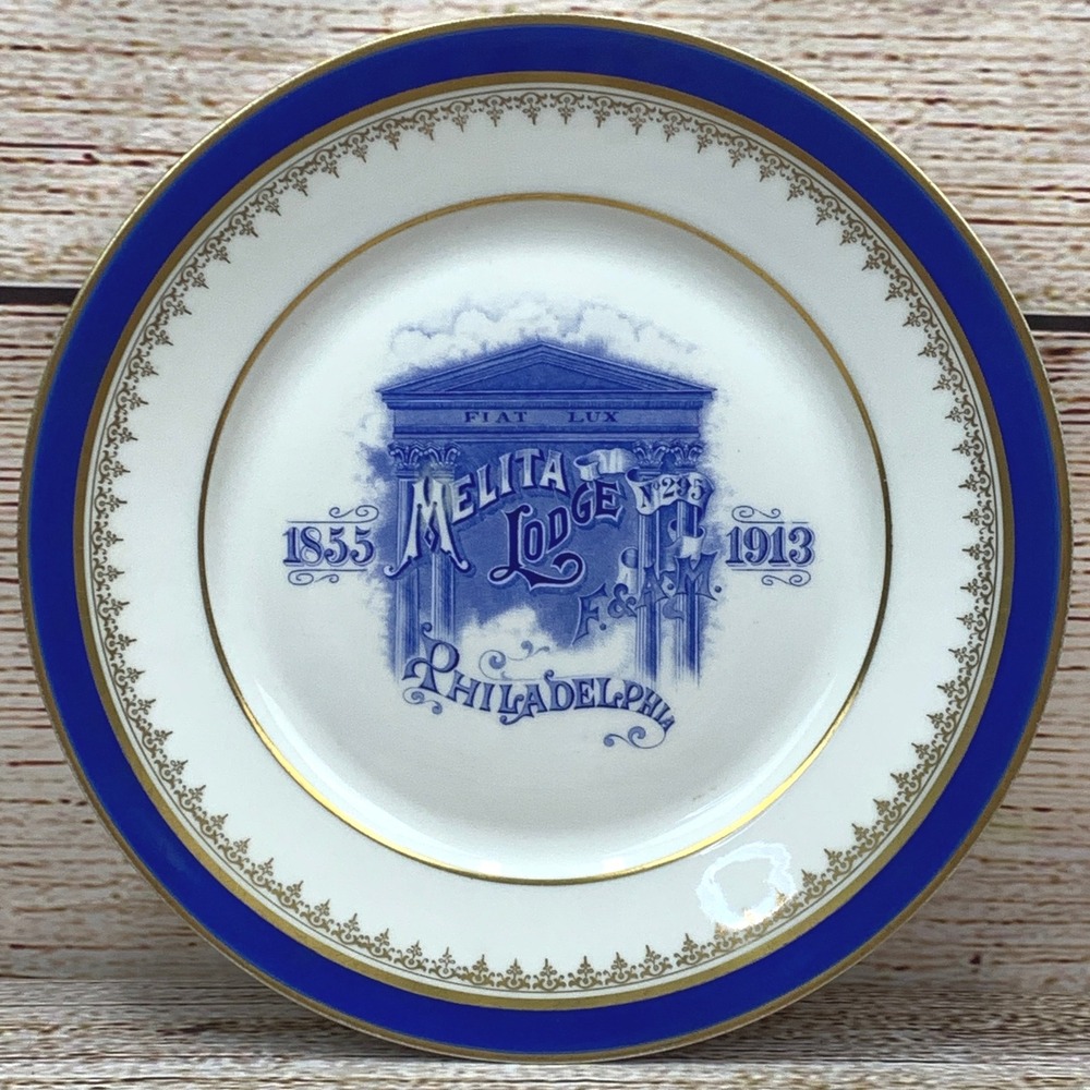 Vintage Melita‎ Lodge #25 Philadelphia Decorative Plate Bavaria Germany